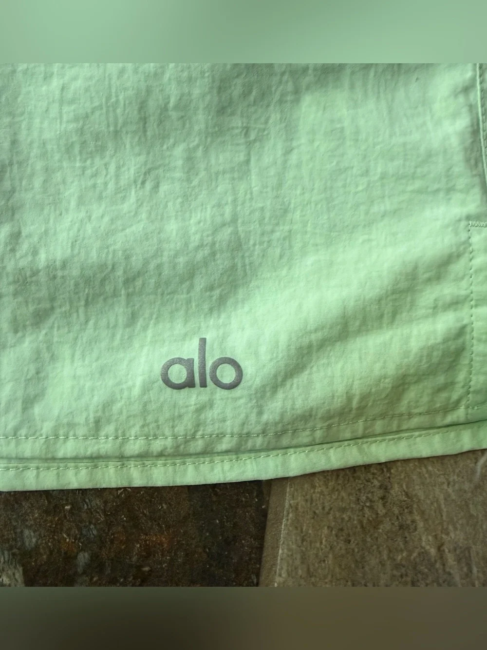 ALO Yoga Alumni Tennis Skirt NWT Women's Size Large Spearmint Green Mini Skirt